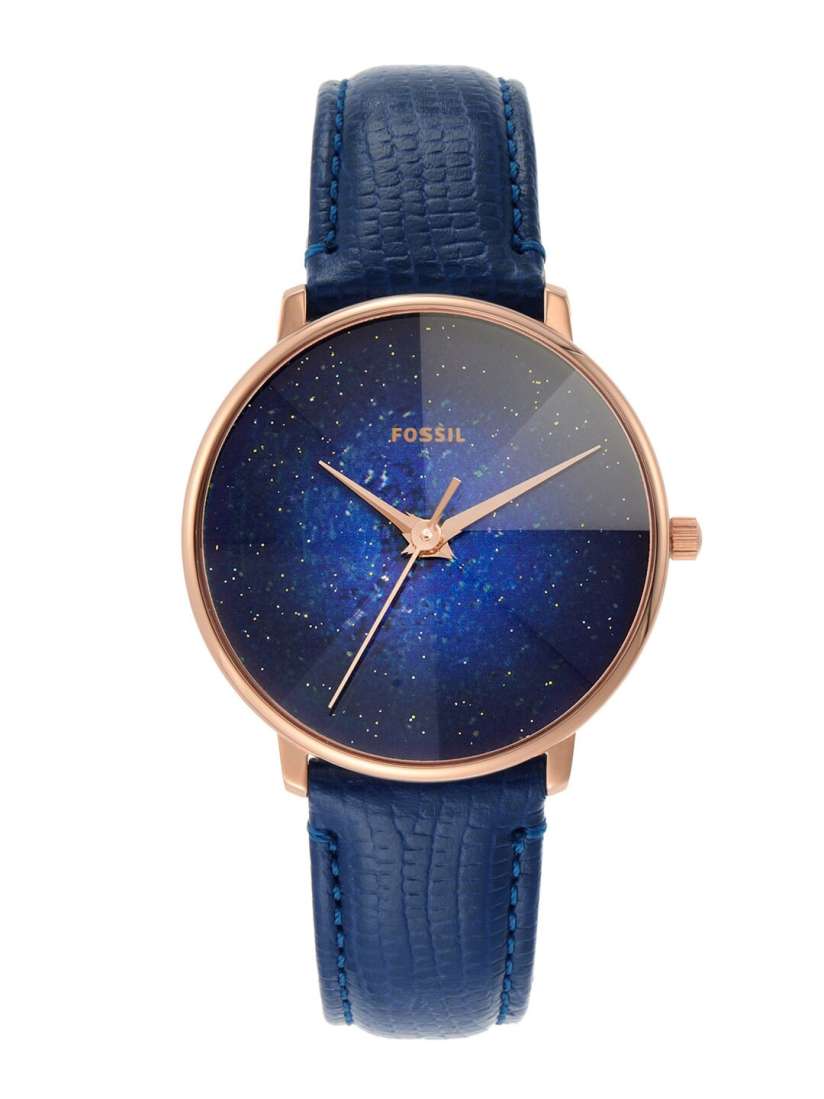 Fossil blue strap watch women's store