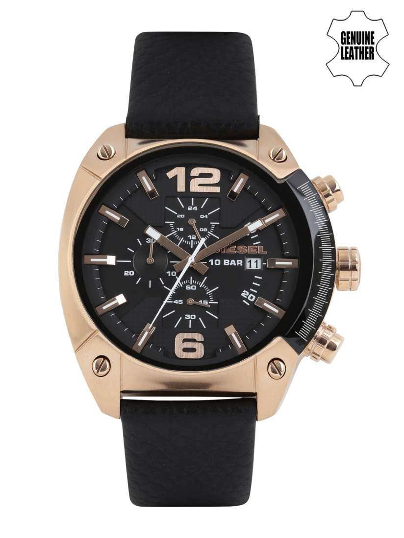 Buy DIESEL OVERFLOW Men Black Analogue Watch DZ4297 Watches for Men 1191227 Myntra