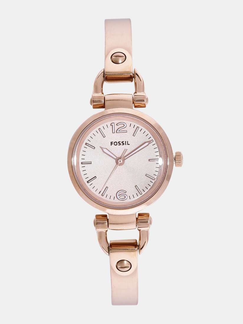 Fossil georgia analog peach dial cheap