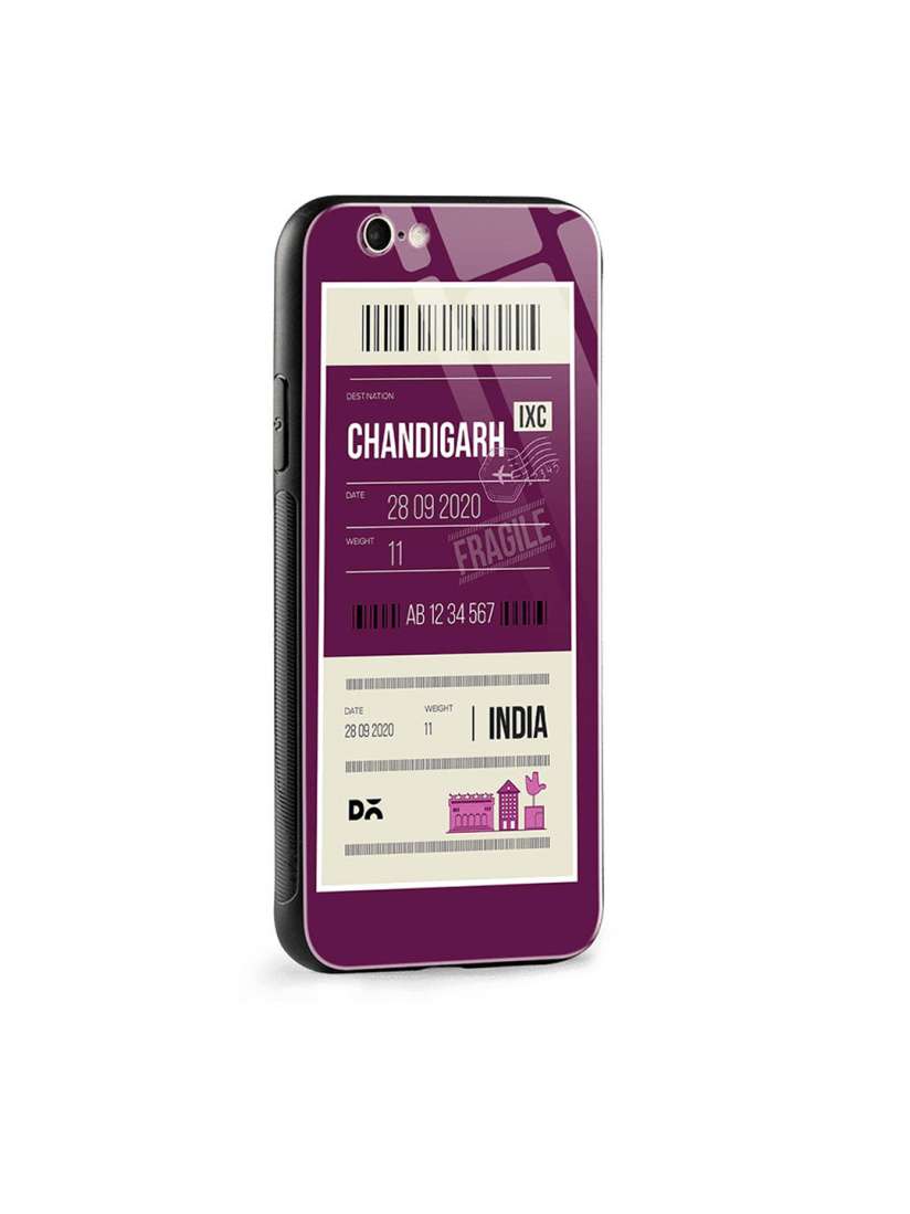 Buy DailyObjects Purple White Chandigarh City Tag iPhone 6S Glass Case Cover Mobile Accessories for Unisex 11923886 Myntra