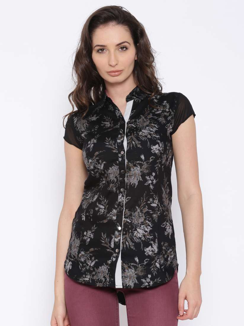 Myntra jeans top for ladies shop