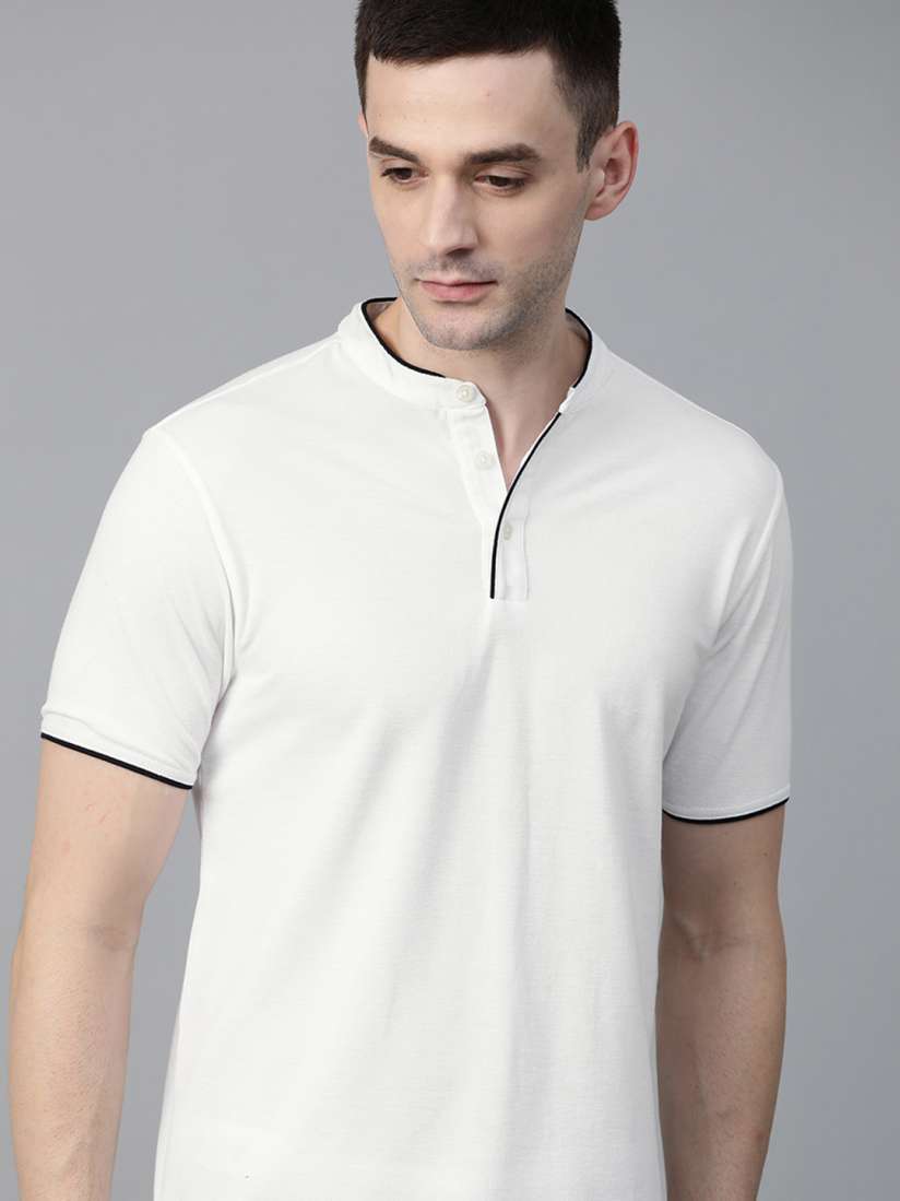 White collar t shirts for mens on sale