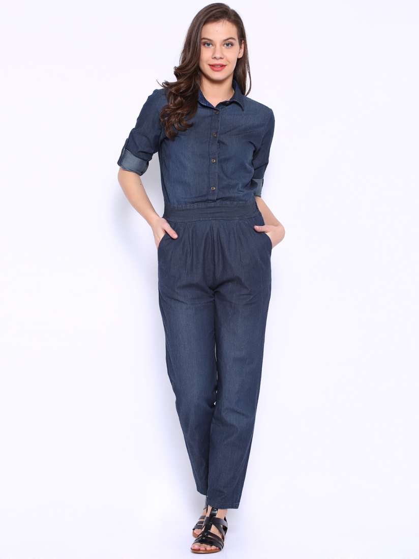Buy Tokyo Talkies Blue Denim Jumpsuit Jumpsuit for Women 1193000 Myntra