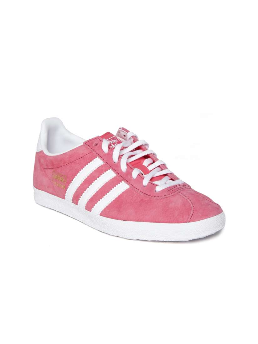 Womens adidas gazelle og trainers pink top