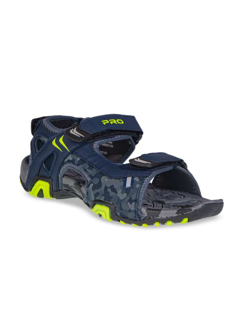 Buy Khadims Men Navy Blue Lime Green Solid Sports Sandals Sandals for Men 11937272 Myntra