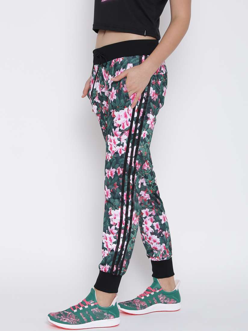 Floral print adidas track pants shop
