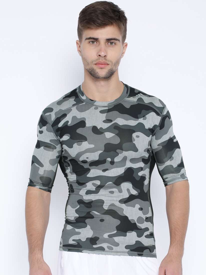 Adidas camo compression shirt on sale