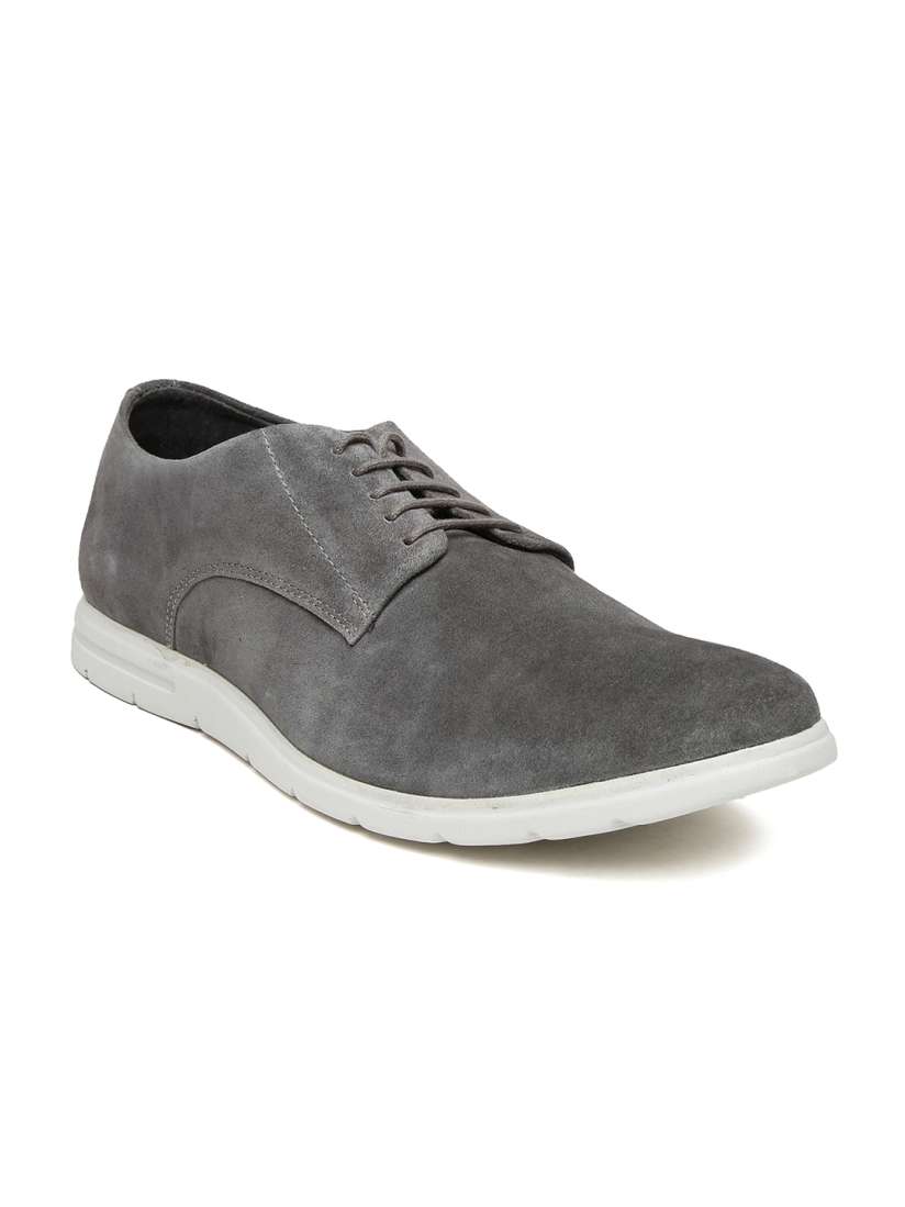 Buy Carlton London Men Grey Suede Casual Shoes Casual Shoes for Men 1194695 Myntra