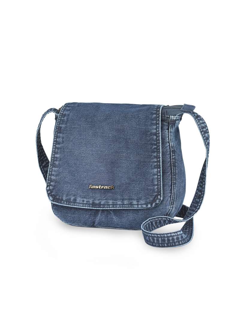 Buy Fastrack Women Blue Solid Denim Sling Bag Handbags for Women 11950910 Myntra