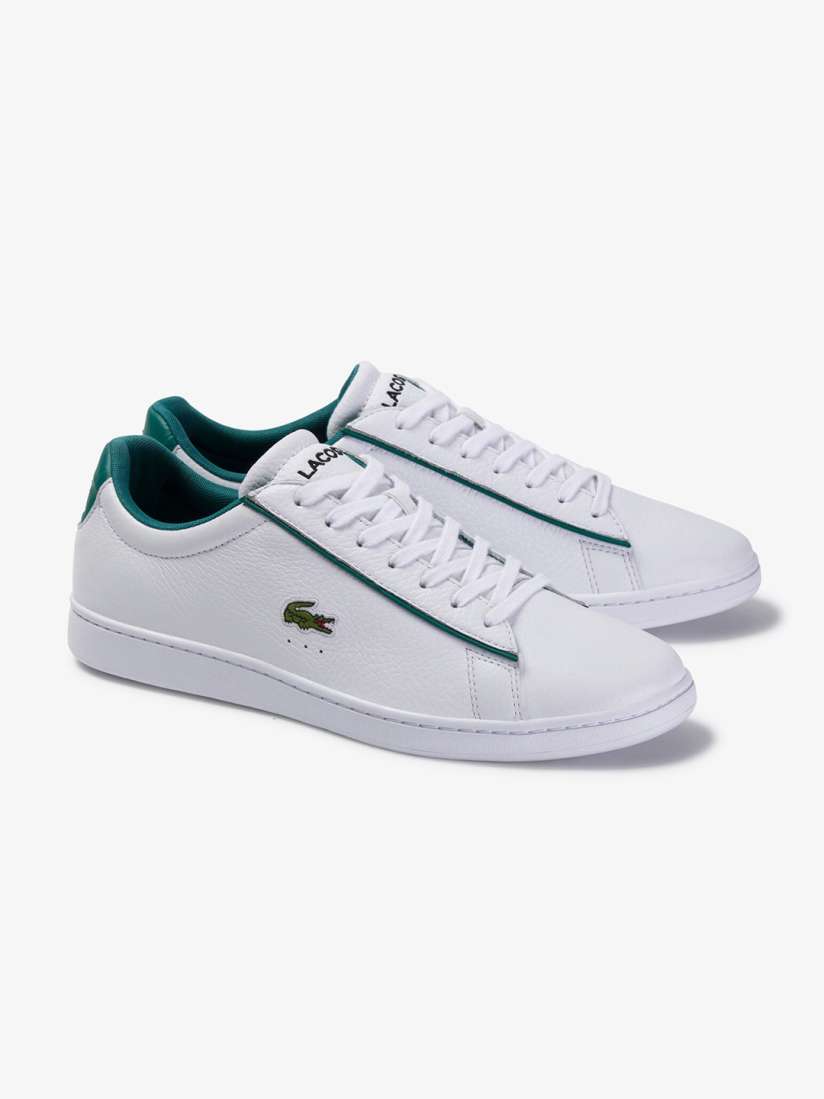 Buy Lacoste Men White Solid Leather Sneakers Casual Shoes for Men 11950966 Myntra