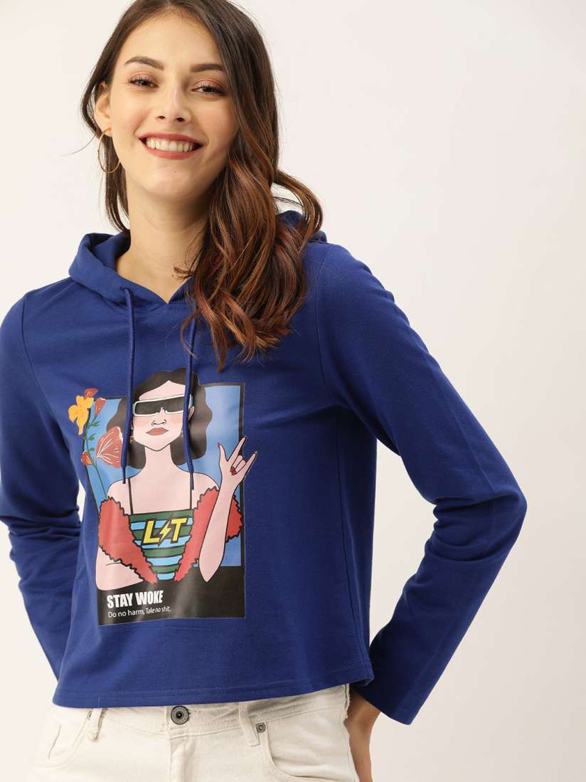 Navy blue sweatshirt no hood clearance