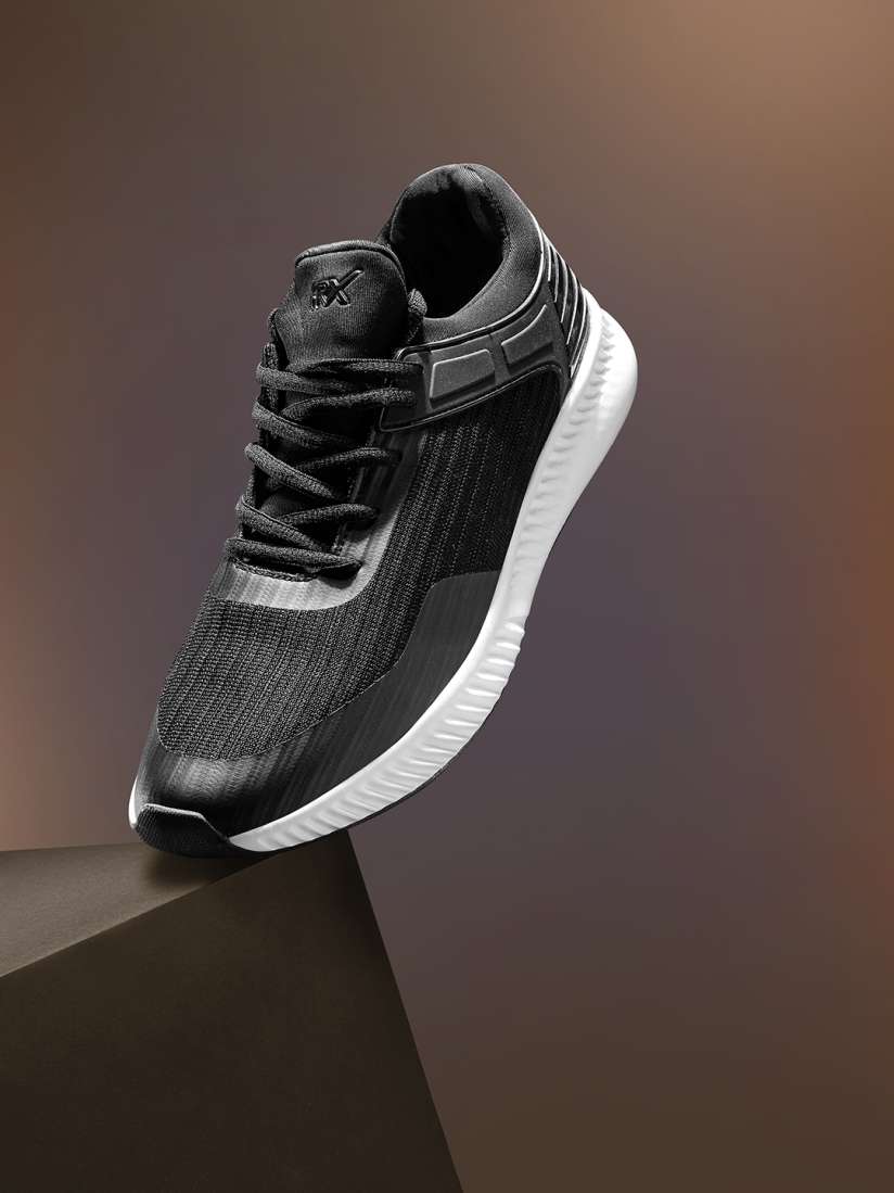 Hrx by hrithik roshan black running shoes online