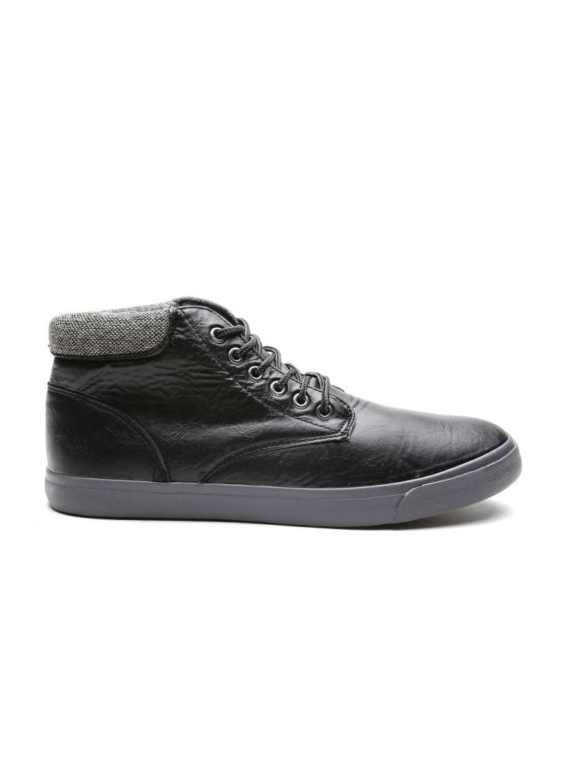 Buy New Look Men Black Textured Casual Shoes Casual Shoes for Men 1196908 Myntra
