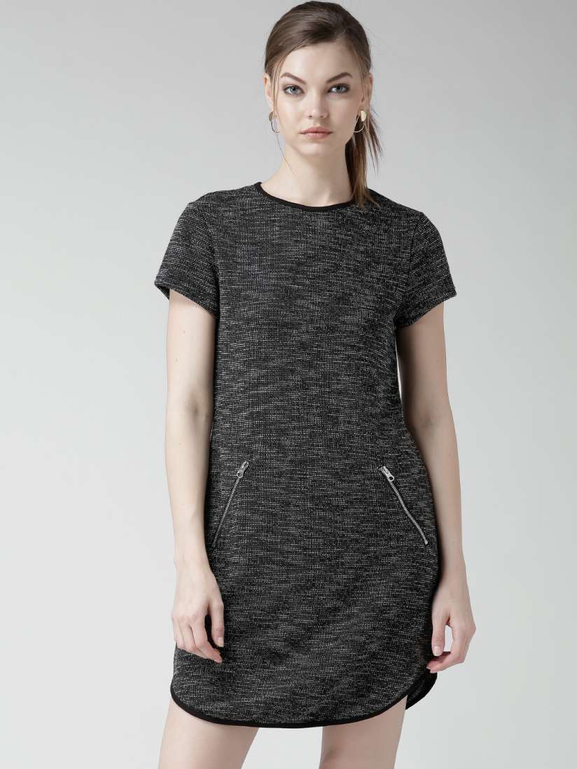 Buy New Look Black White Shift Dress Dresses for Women 1196919 Myntra