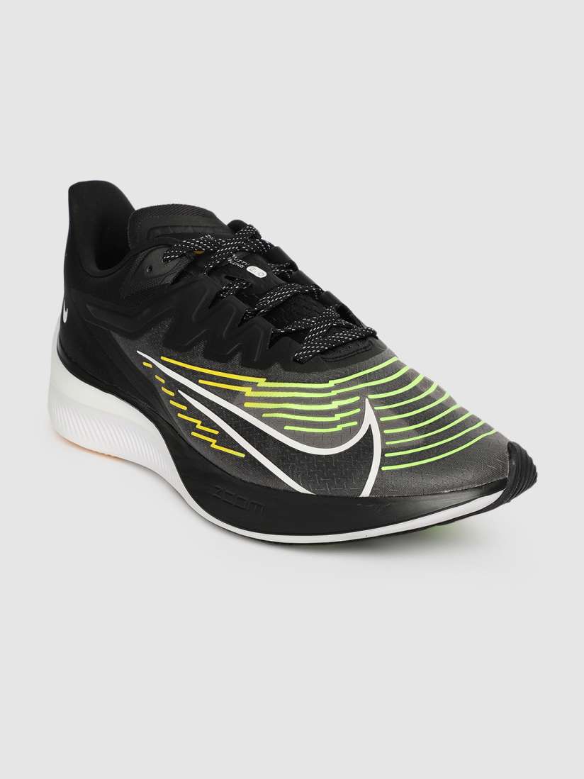 Buy Nike Men Black Fluorescent Green ZOOM GRAVITY 2 Running Shoes Sports Shoes for Men 11979702 Myntra