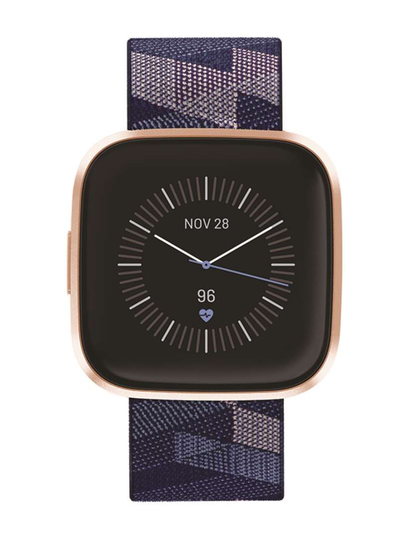 Buy Fitbit Versa2 Special Edition Navy Pink Woven Smartwatch with Heart Rate SleepTracking Smart Watches for Unisex 11987190 Myntra
