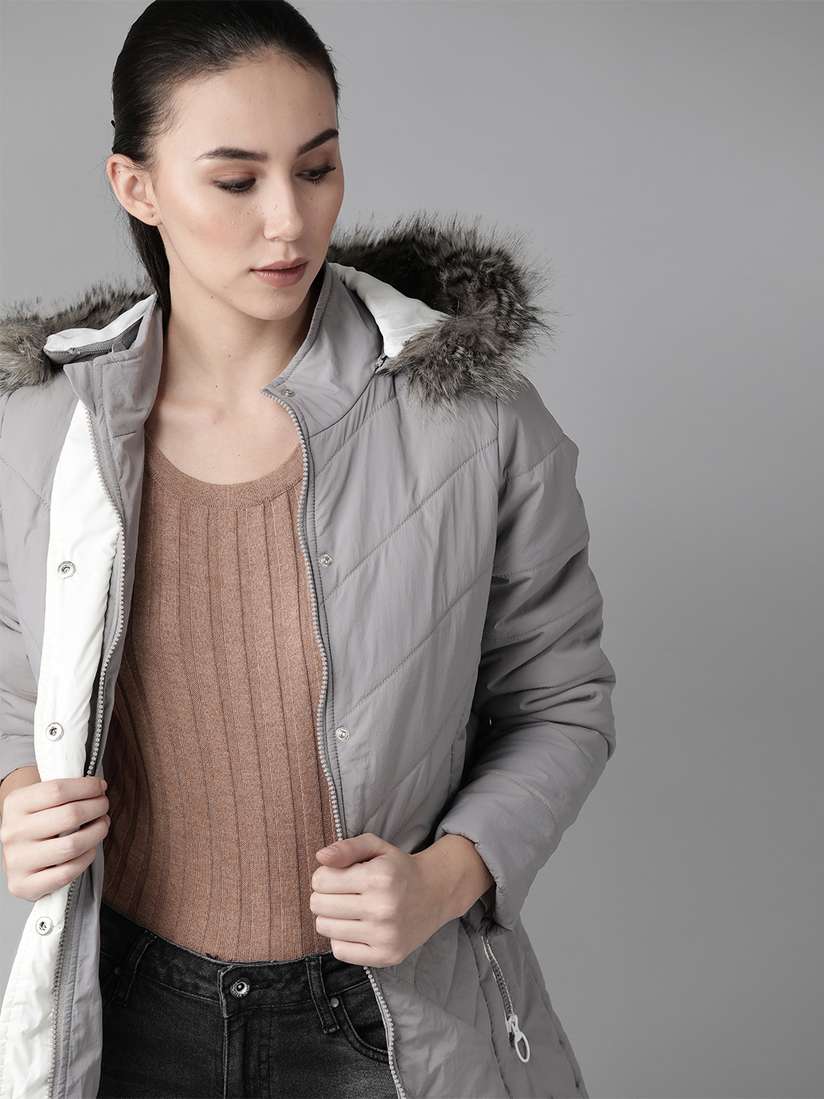 Grey Women Lightweight Parka Jack Wolfskin Women's Winterfrost