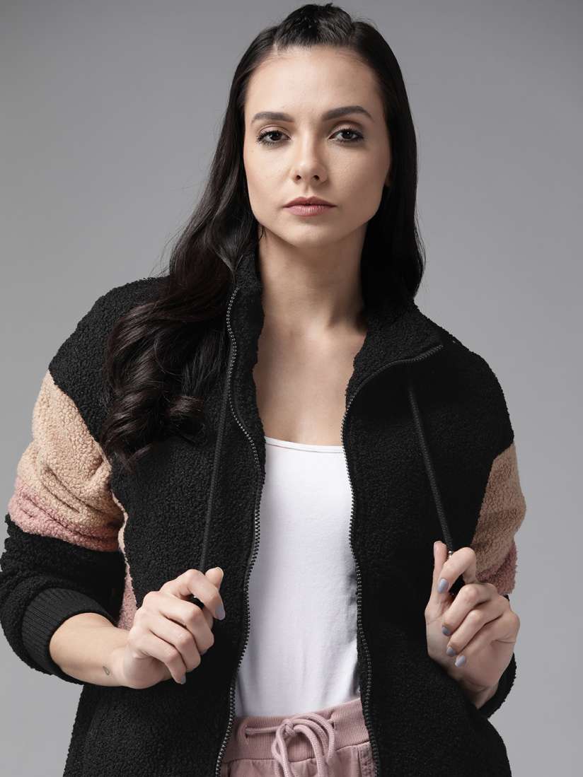 Faux sherpa bomber jacket shop