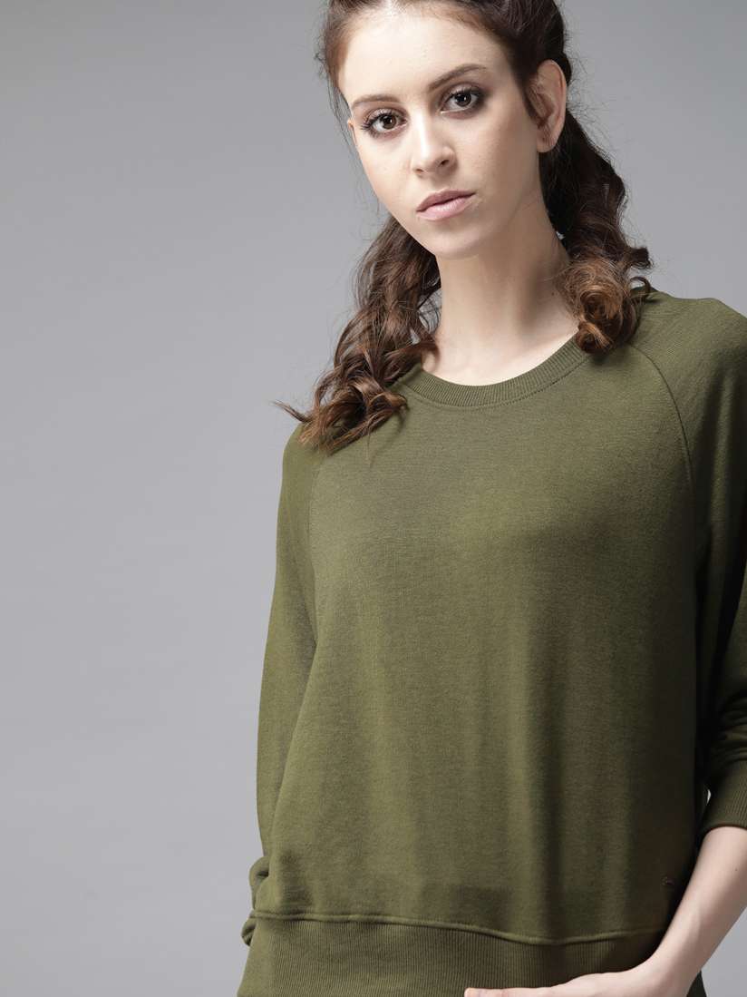 Roadster olive green sweatshirt cheap