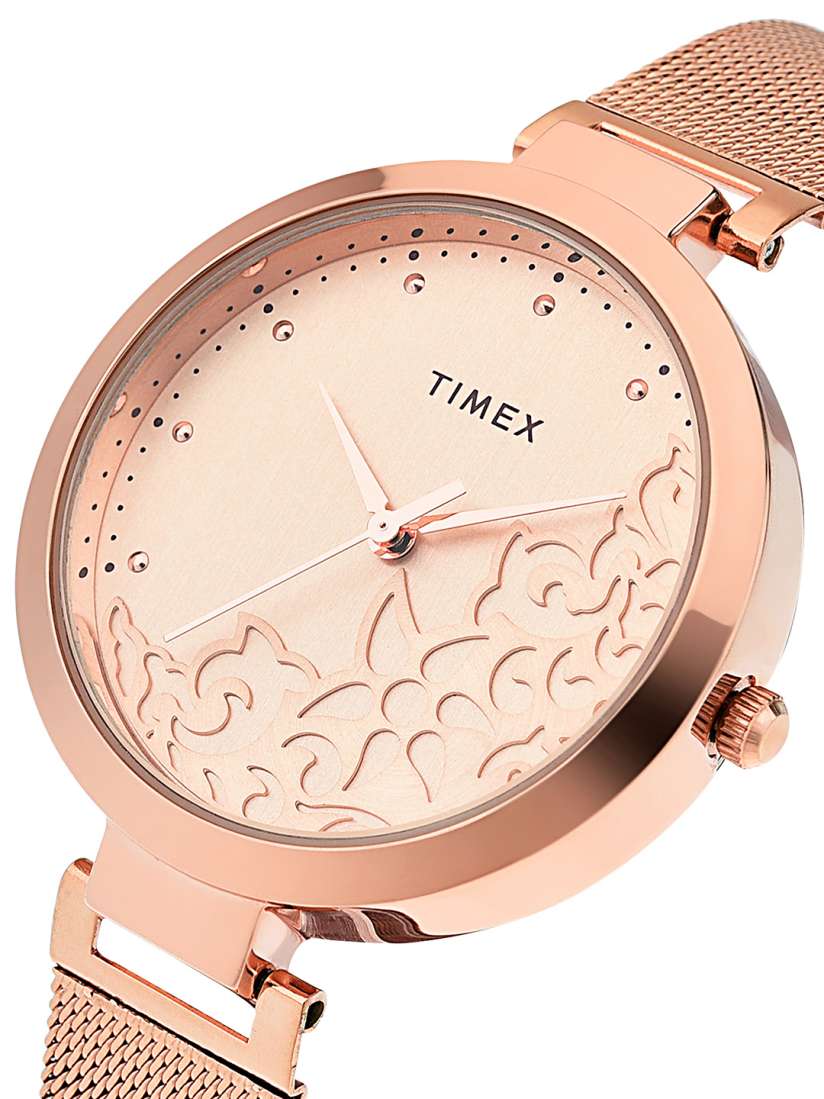Buy Timex Women Rose Gold Toned Analogue Watch TW000X219 Watches for Women 11991712 Myntra