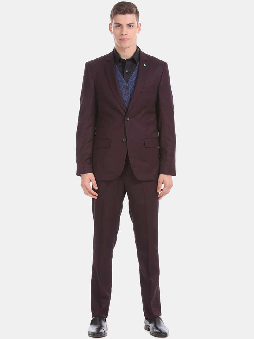 Formal attire for men maroon clearance