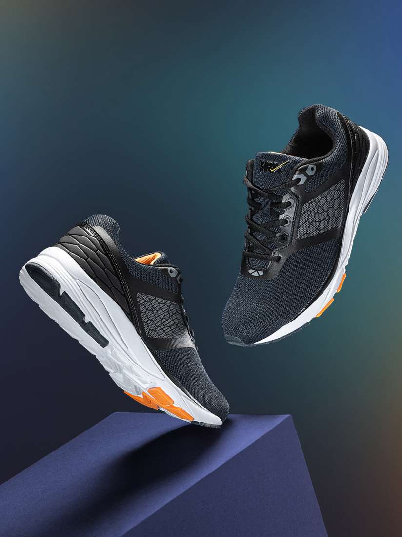 Hrx by hrithik roshan navy blue running shoes deals