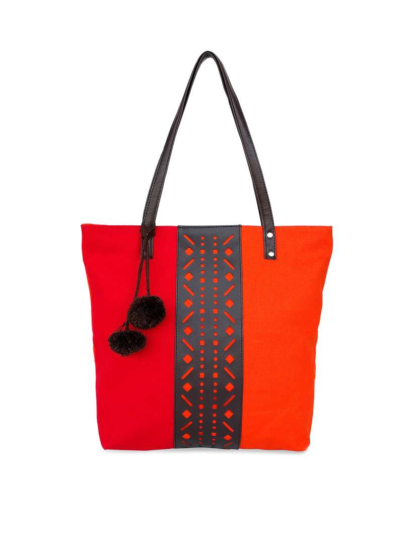 Buy Lemon Trunk Red Orange Tote Bag Handbags for Women 1200568 Myntra