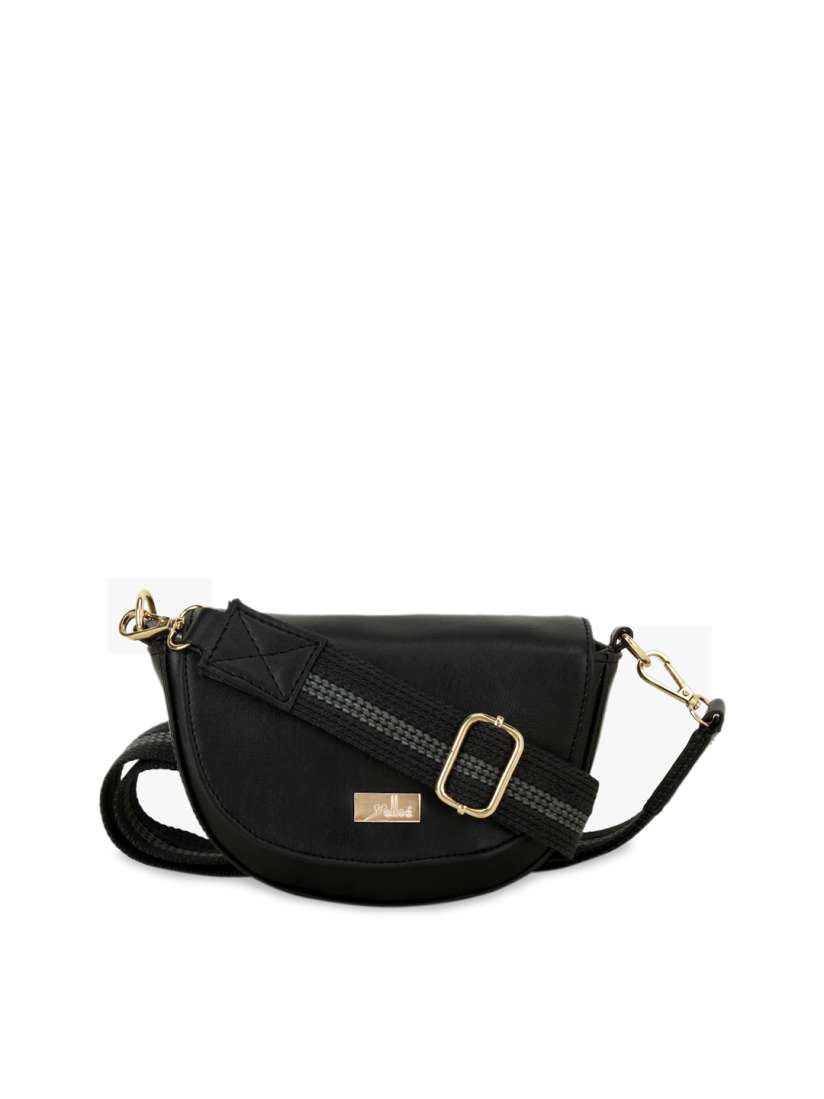 Buy yelloe Women Black Solid Sling Bag Handbags for Women 12006768 Myntra