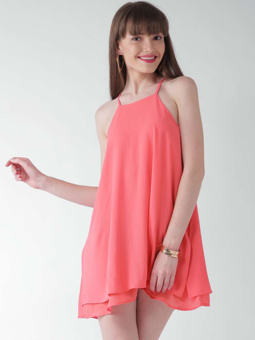 Coral dress forever 21 top