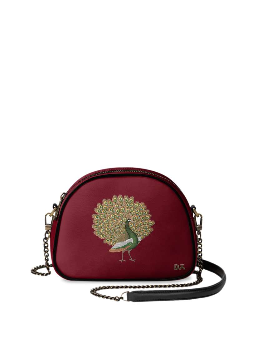 Buy DailyObjects Maroon Printed Sling Bag Handbags for Women 12035308 Myntra