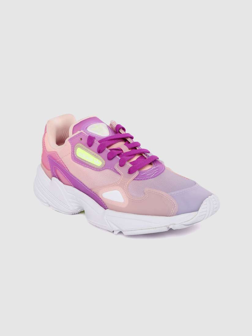 Buy ADIDAS Originals Women Peach Coloured Purple Falcon Colourblocked Wide Sneakers Casual Shoes for Women 12050354 Myntra