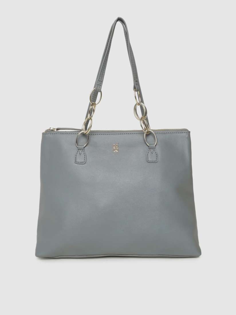 Buy Baggit Grey Solid Shoulder Bag Handbags for Women 12071768 Myntra