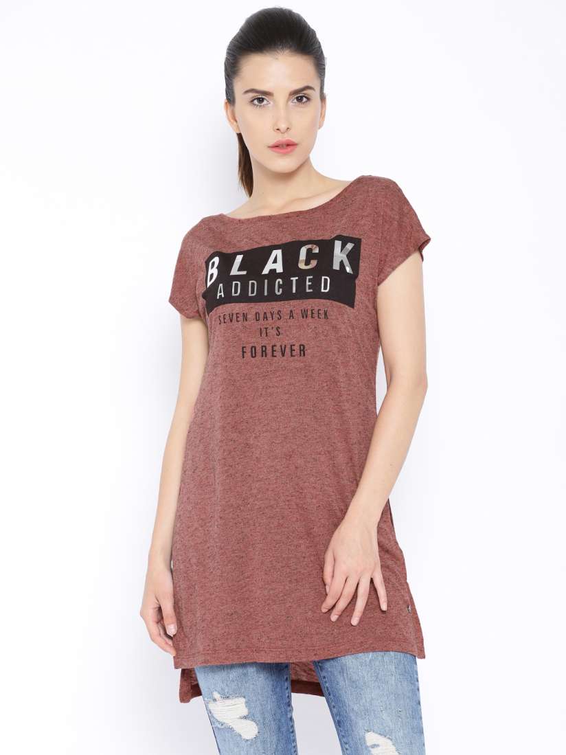 Jeans top myntra clearance