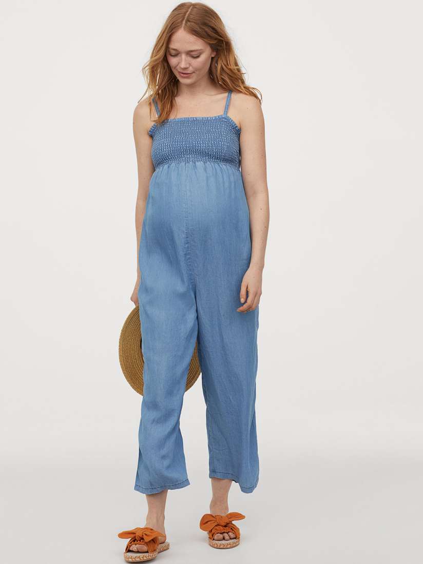 Buy H M Women Blue MAMA Lyocell Jumpsuit Jumpsuit for Women 12081634 Myntra