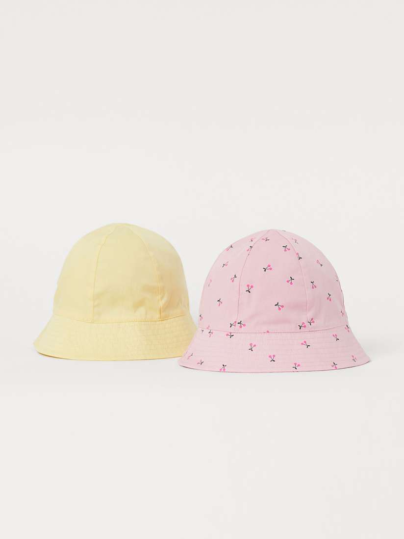 Buy H M 2 Pack Cotton Sun Hats Hat for Girls 12082734 Myntra