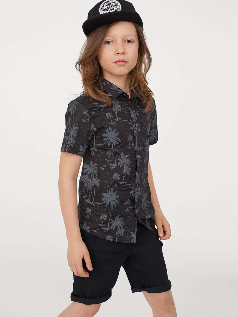 Buy H M Boys Black Denim shorts Slim Fit Shorts for Boys 12083624 Myntra