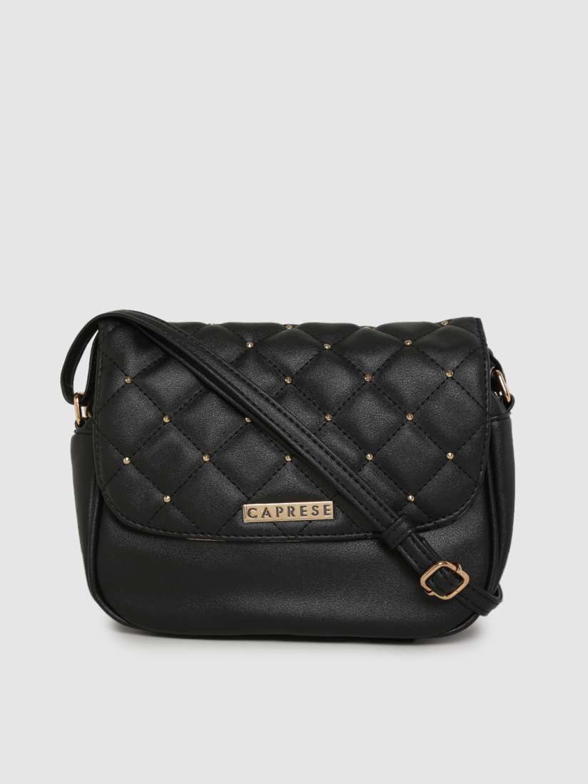 Buy Caprese Black Quilted Sling Bag Handbags for Women 12088792 Myntra