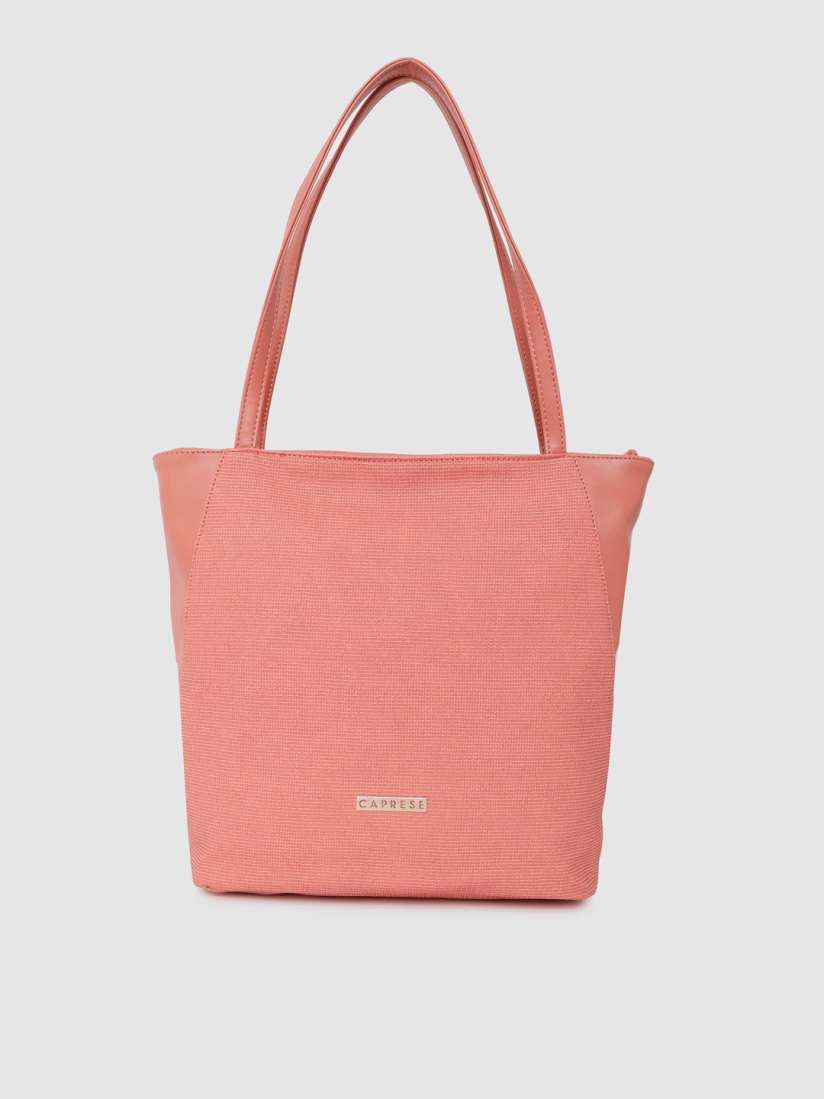 Buy Caprese Pink Solid Tote Bag Handbags for Women 12088966 Myntra