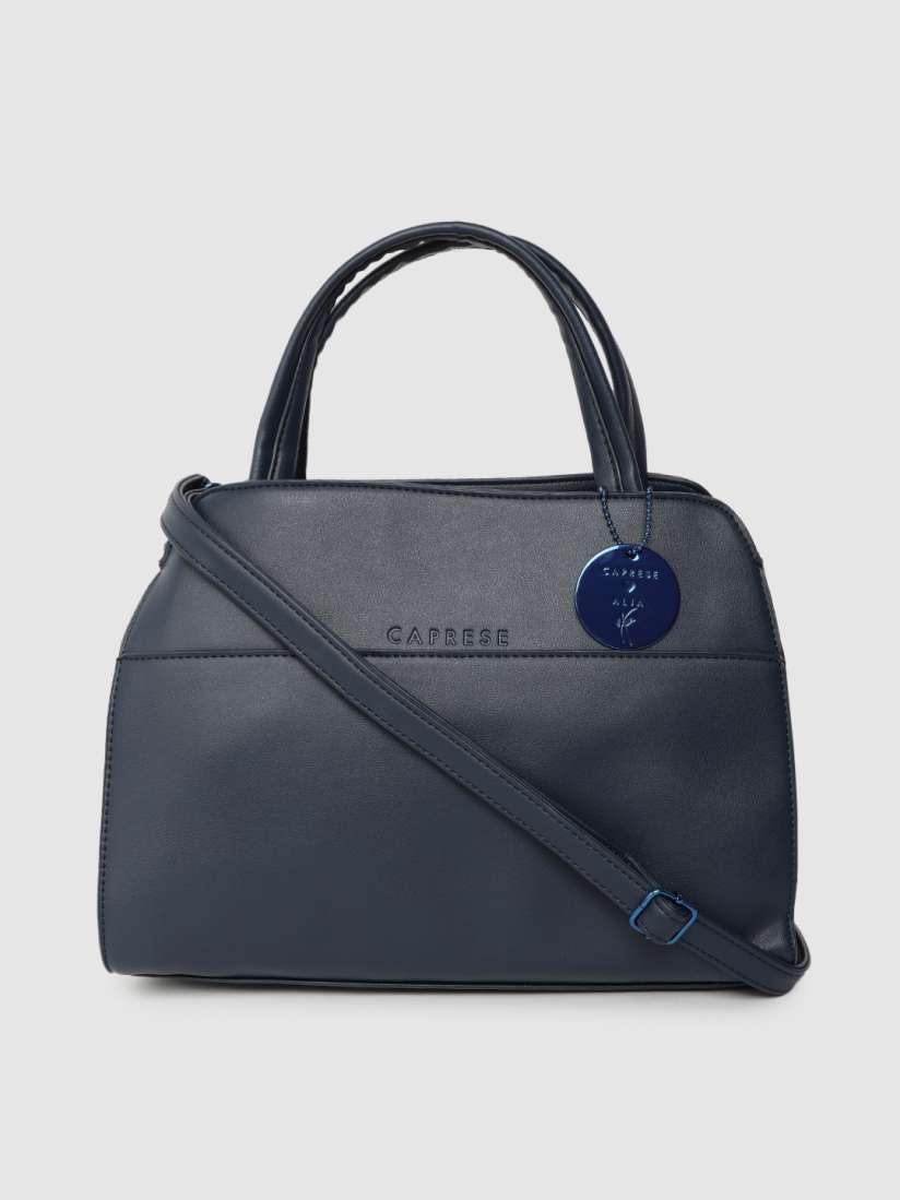 Caprese blue solid handheld bag shop
