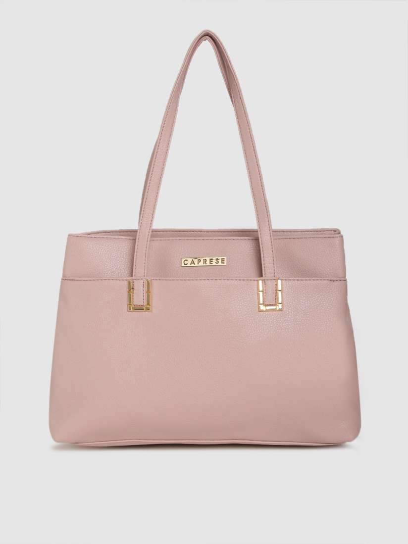 Caprese pink solid shoulder bag top
