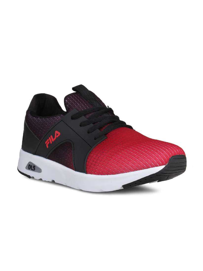 Buy FILA Men Red Burgundy Gradient Effect Self Striped Sneakers Casual Shoes for Men 12091388 Myntra
