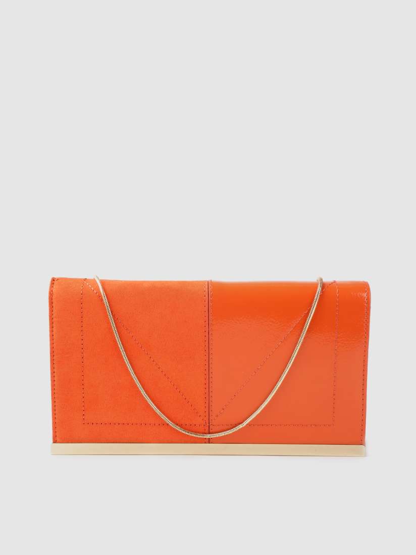 Buy DOROTHY PERKINS Orange Solid Purse Clutches for Women 12107502 Myntra