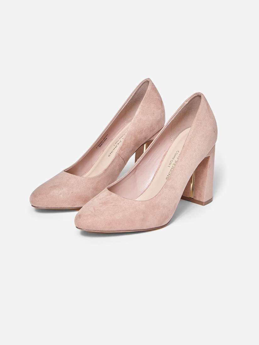 Buy DOROTHY PERKINS Women Dusty Pink Solid Comfort Wide Fit Pumps Heels for Women 12107530 Myntra