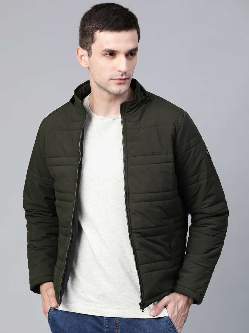 Solid padded jacket cheap