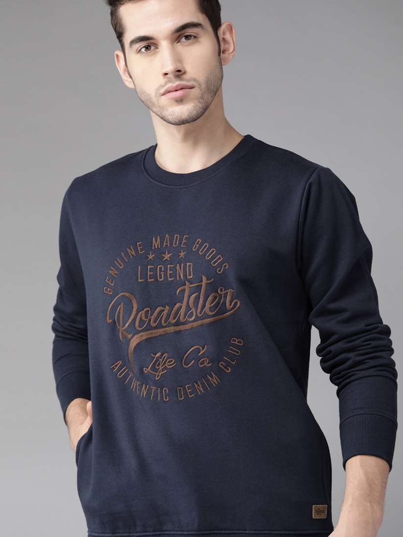 Roadster navy blue sweatshirt new arrivals