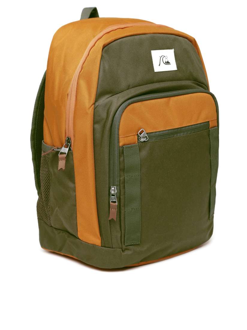 Buy Quiksilver Men Olive Green Orange Backpack Backpacks for Men 1211352 Myntra