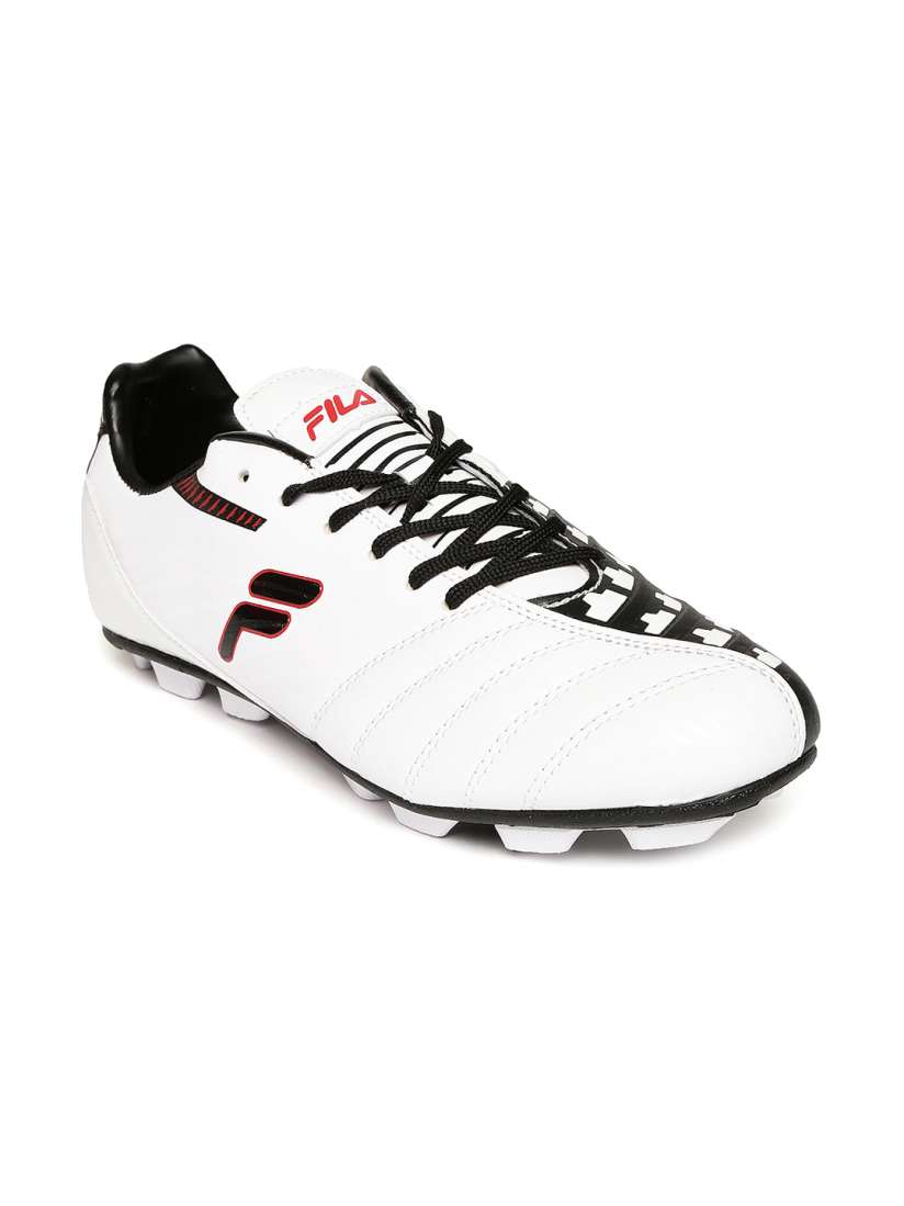 Buy FILA Men White Black Printed Restart Football Shoes Sports Shoes for Men 1211781 Myntra