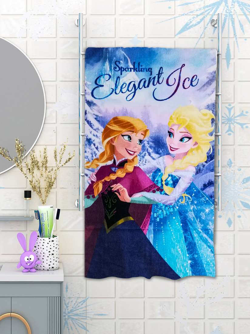 Buy Disney Kids Blue Orange Frozen Printed 350GSM Bath Towel Bath Towels for Unisex Kids 12124584 Myntra