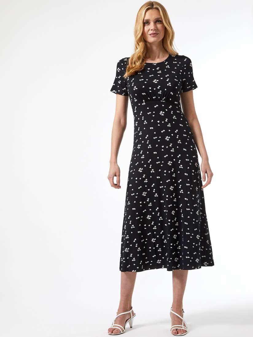 Buy DOROTHY PERKINS Women Black White Heart Print Empire Dress Dresses for Women 12126140 Myntra