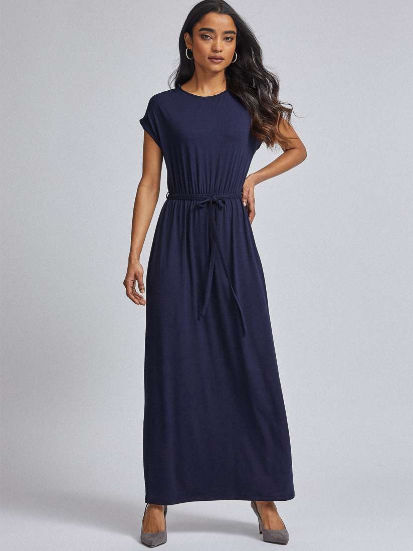 Buy DOROTHY PERKINS Women Navy Blue Petite Solid Maxi Dress Dresses for Women 12126284 Myntra